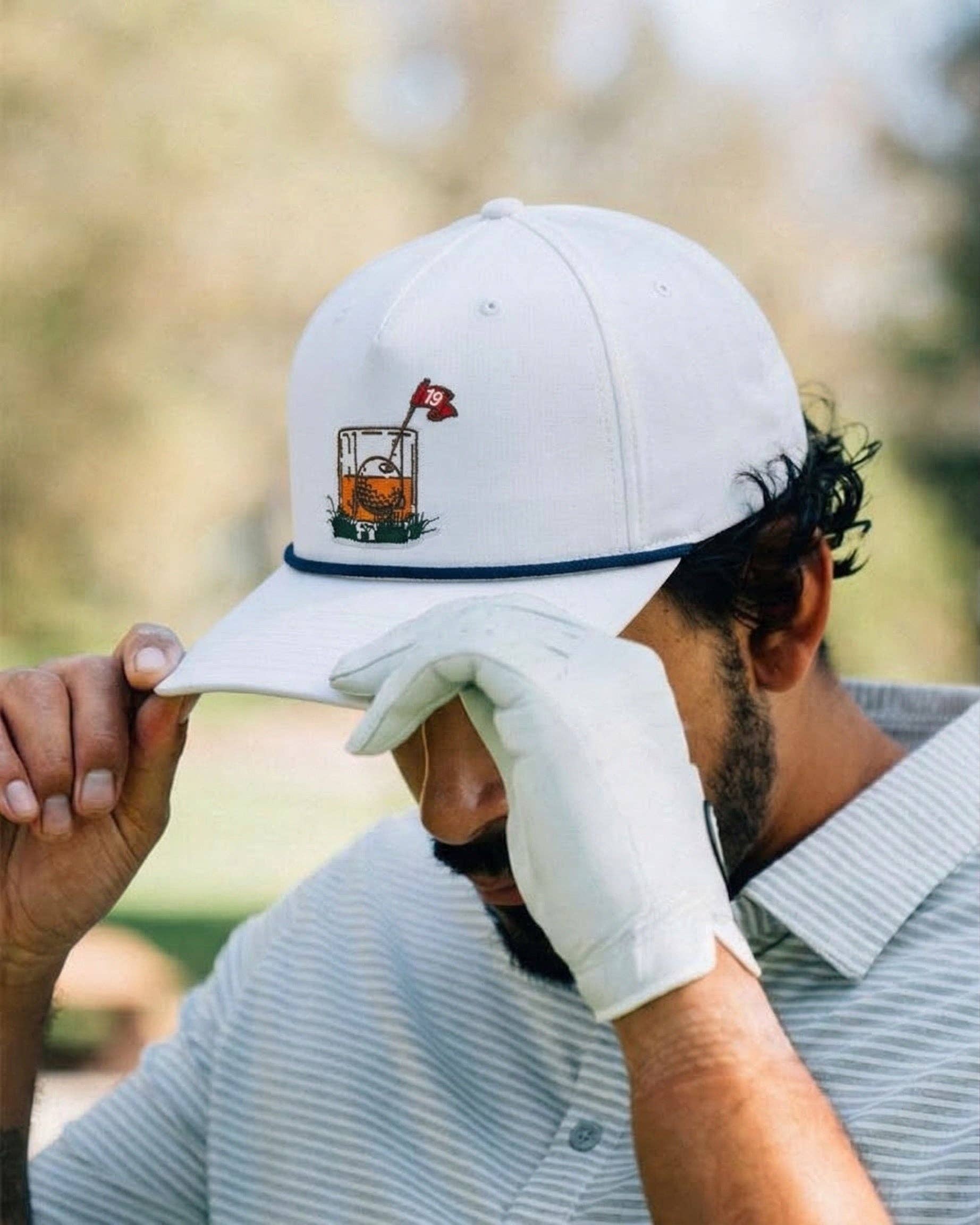 "19th Hole" Rope Hat: White
