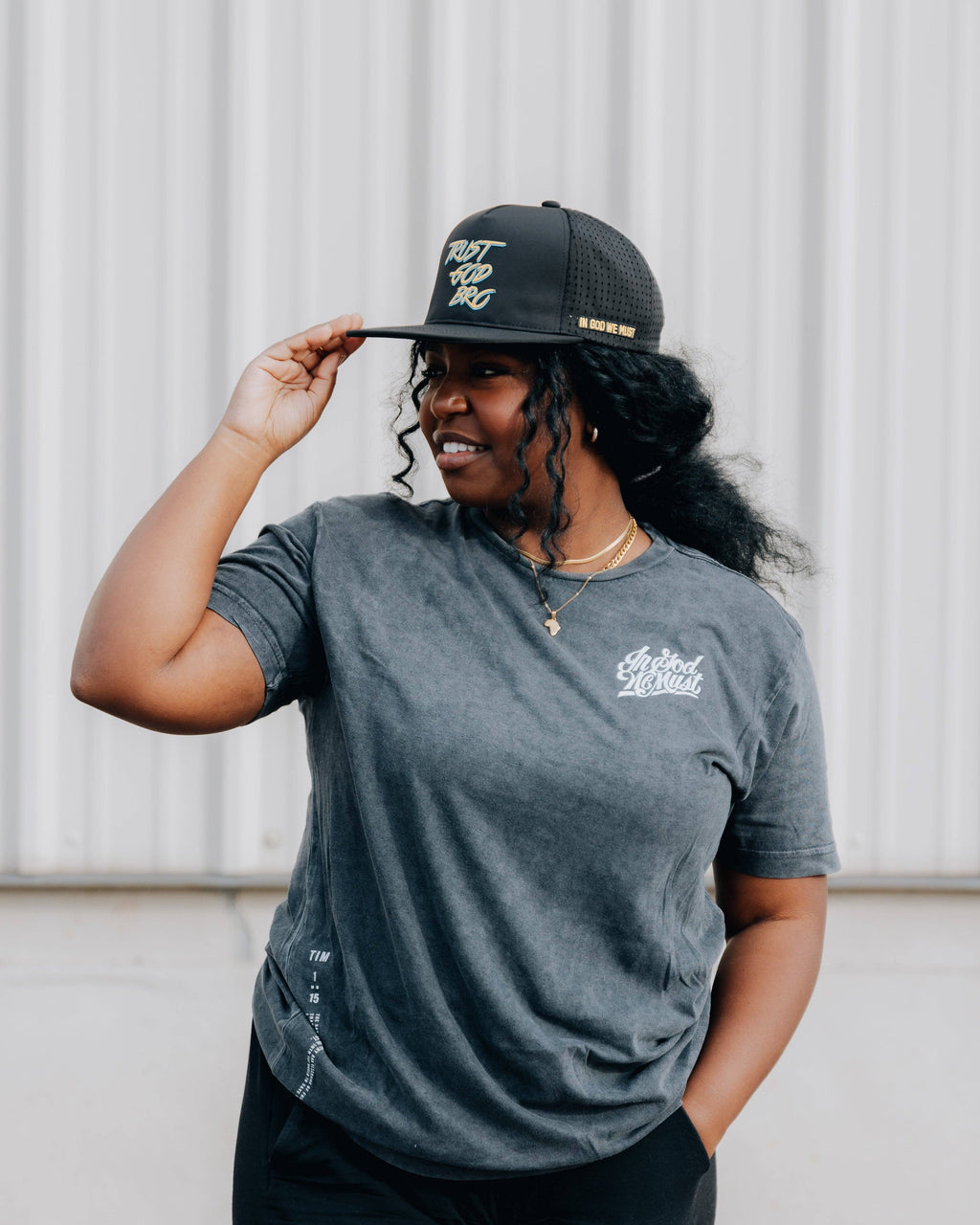 'Trust God Bro' Hat: Flat Brim