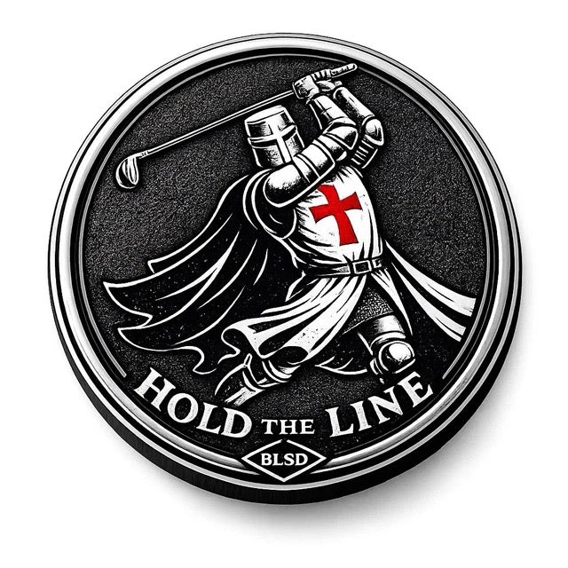 Knight Templar Ball Marker- Soft Enamel