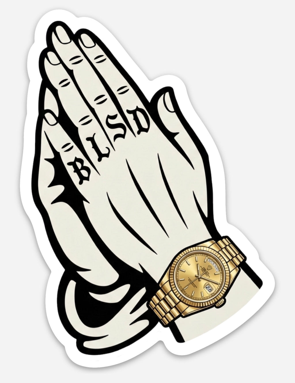 BLSD Praying Hands Soft Enamel Ball Marker