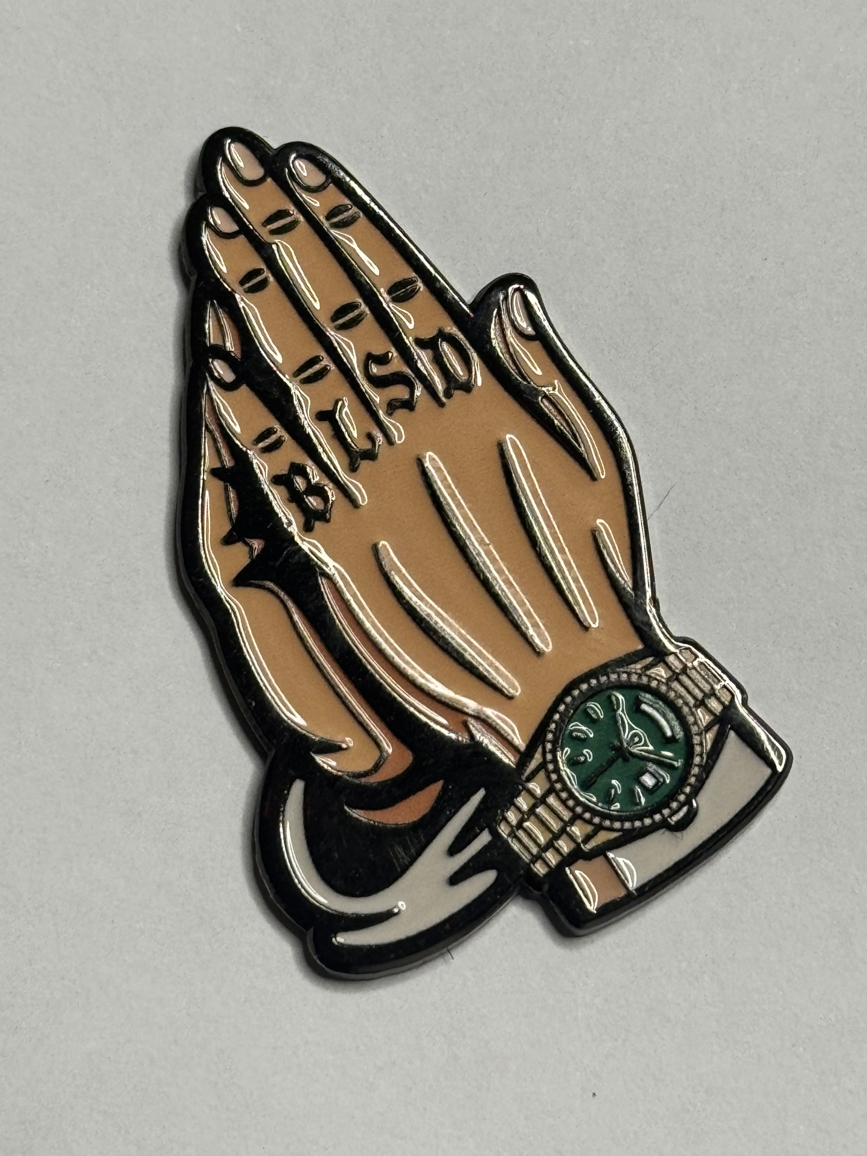 BLSD Praying Hands Soft Enamel Ball Marker