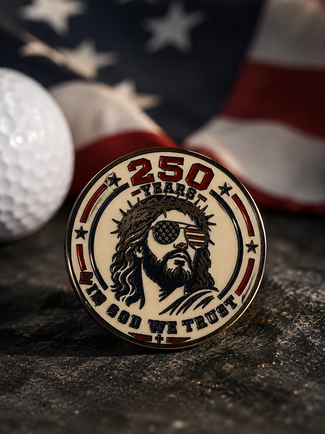 250 Years of In God We Trust Ball Marker