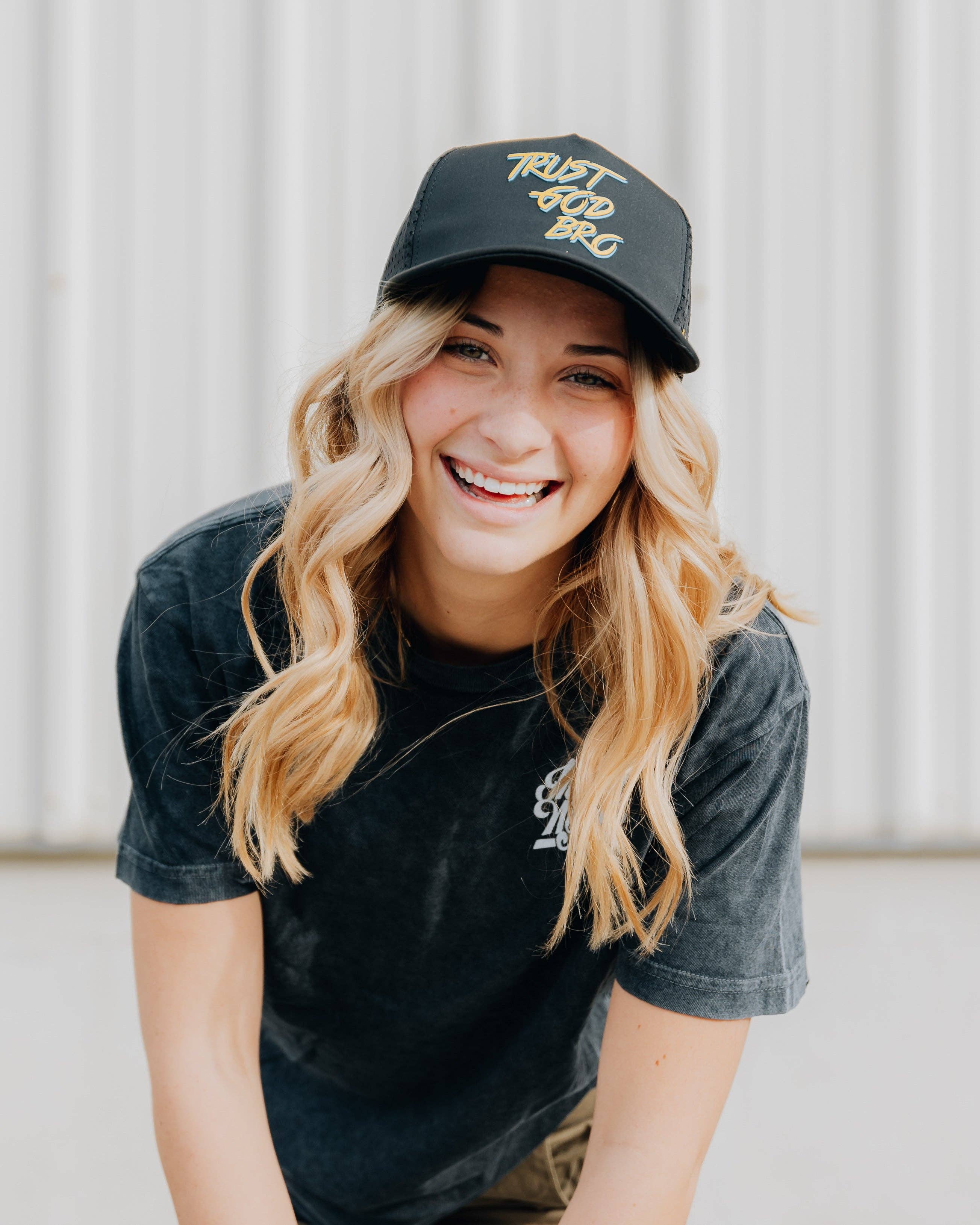 'Trust God Bro' Hat: Curved Brim