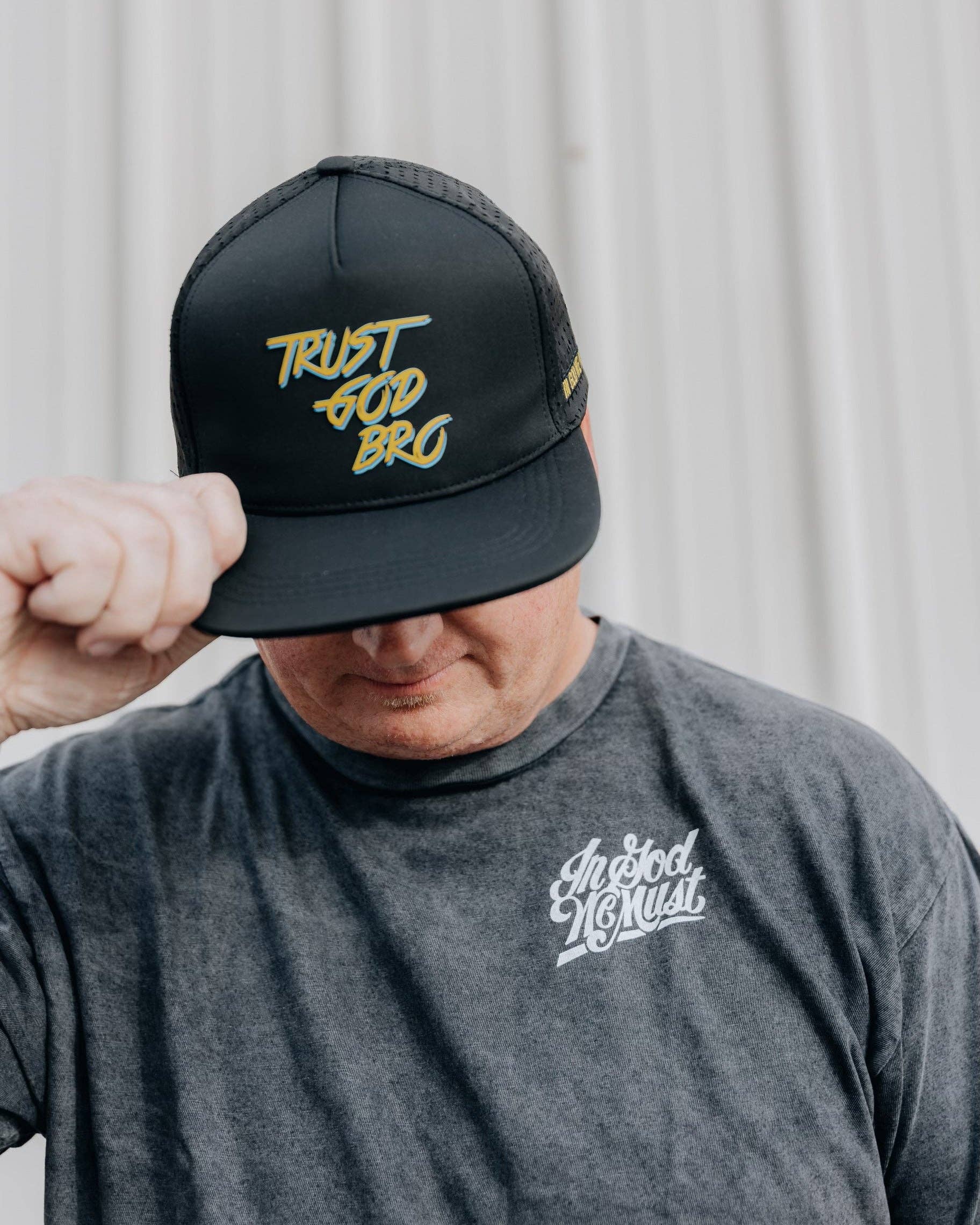 'Trust God Bro' Hat: Curved Brim