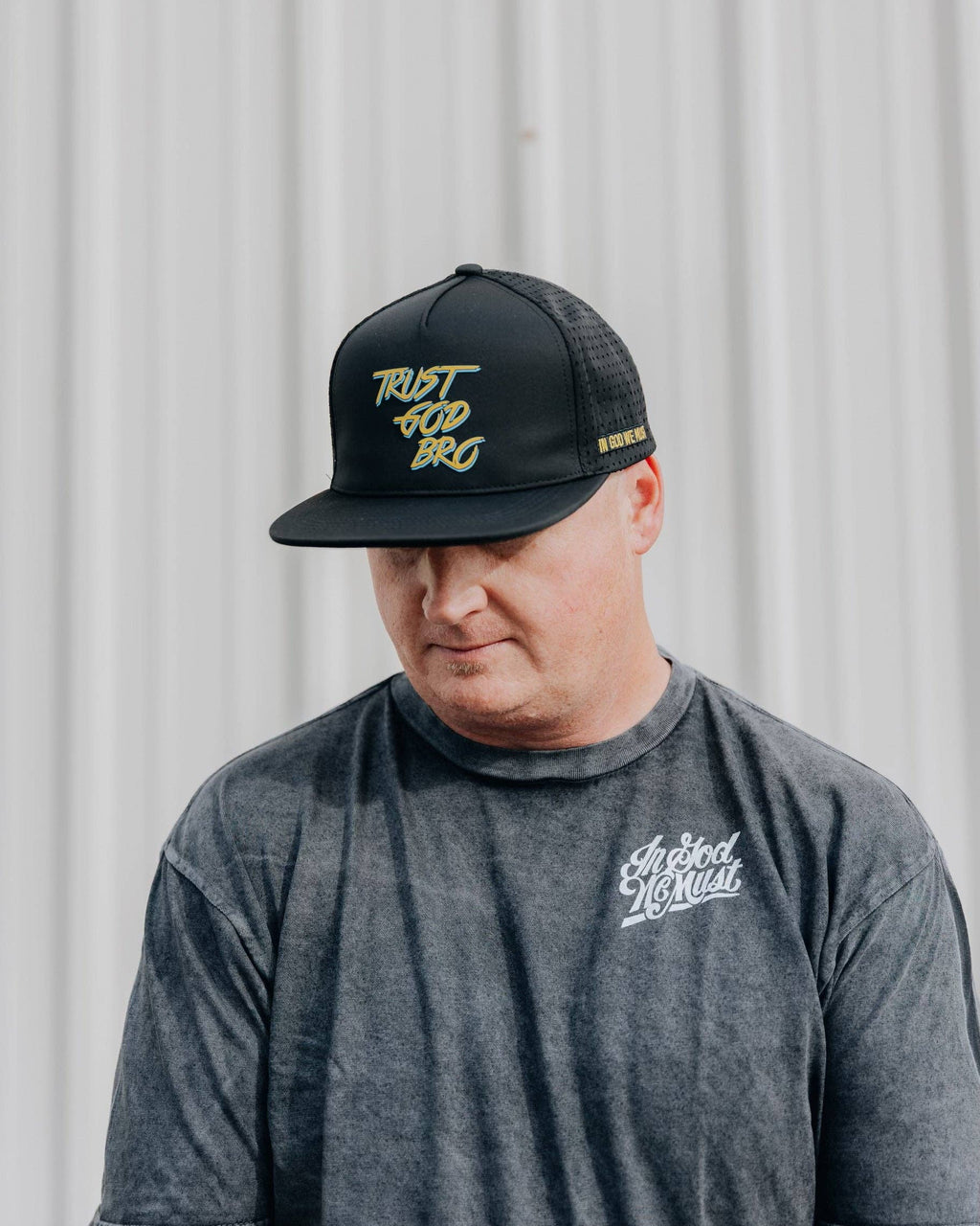 'Trust God Bro' Hat: Curved Brim