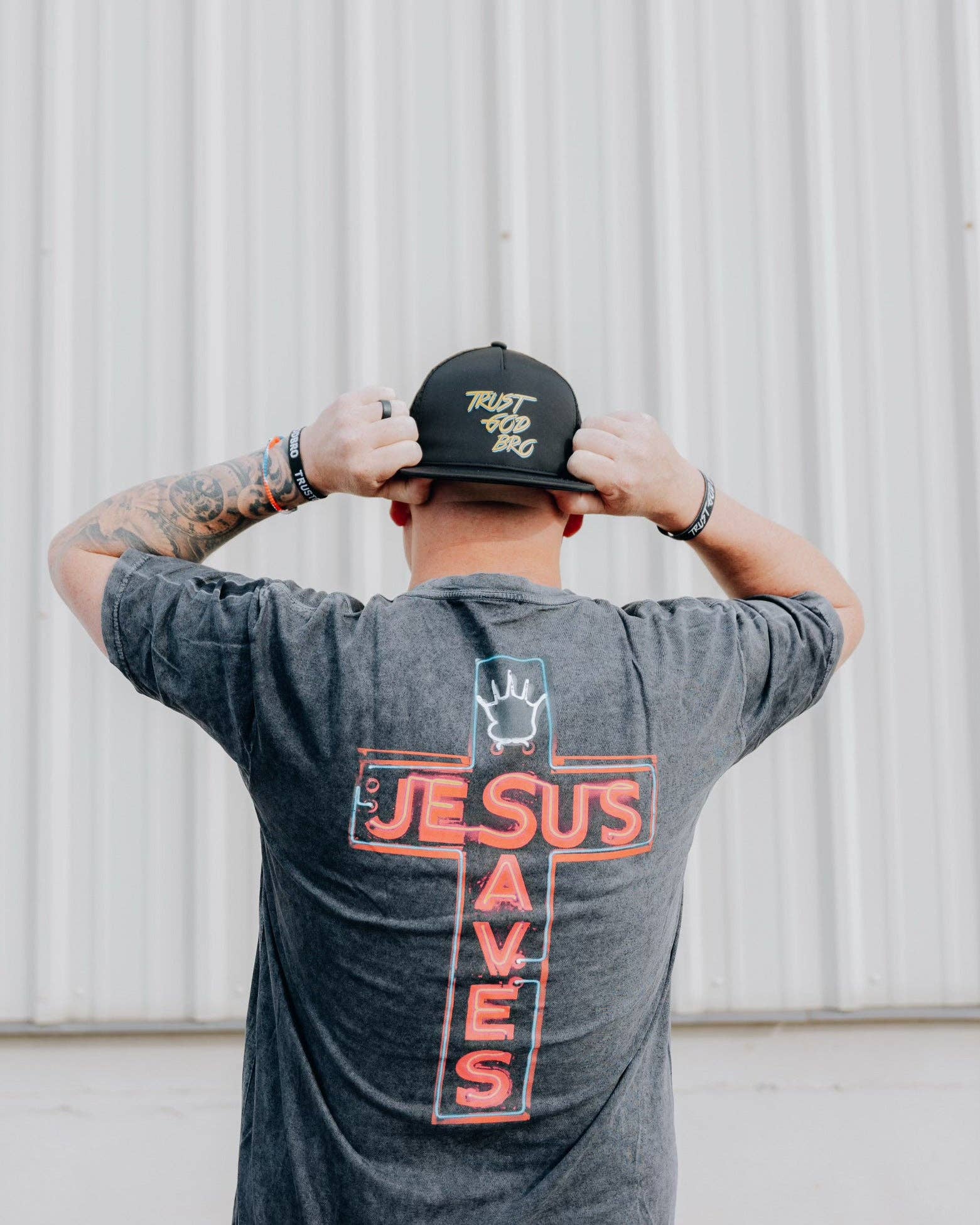 'Trust God Bro' Hat: Curved Brim